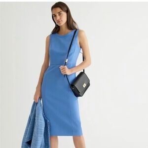 COPY - J. Crew Sheath Dress Stretch Retro Blue & Ann Taylor Tweed Dress Bundle